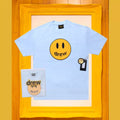 Drew House Smiley Face Short Sleeve T‑Shirt, Light Blue