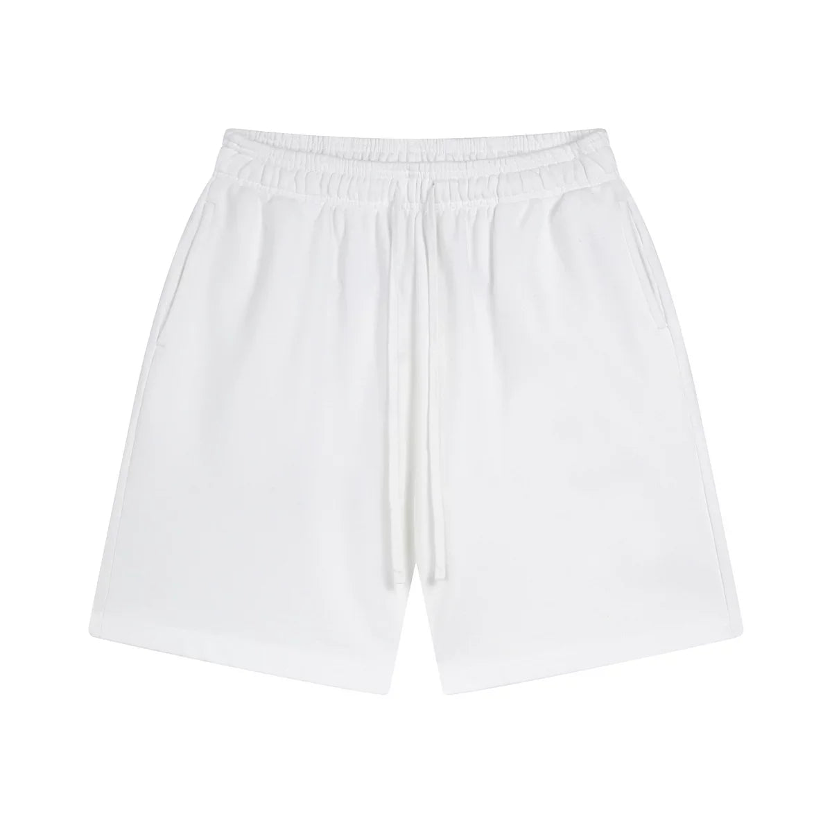 Kanye Heavyweight Casual Streetwear Shorts – Pure White