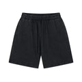 Kanye Heavyweight Vintage Washed Streetwear Shorts – Washed Black